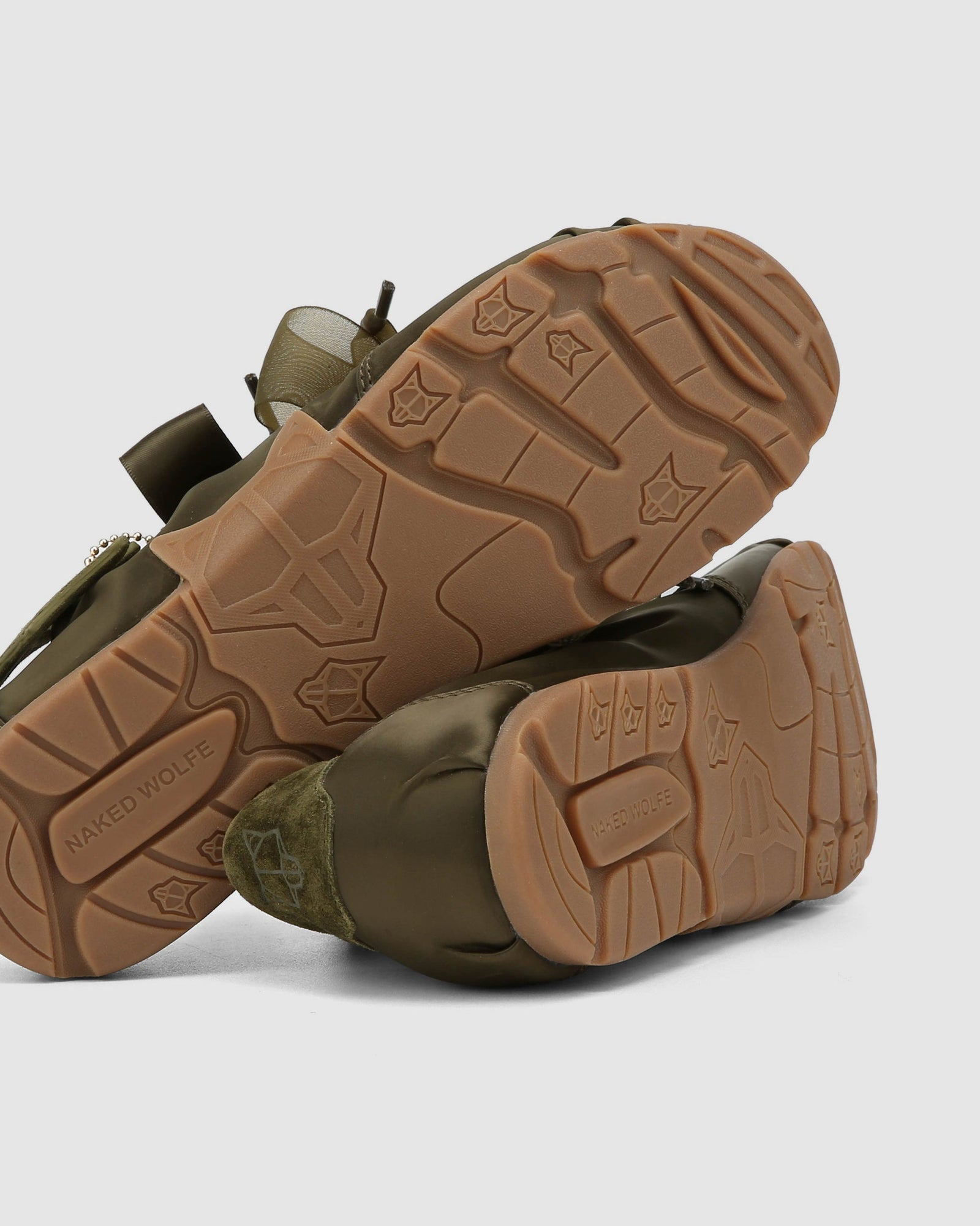 Womens | Adorable Satin Sneaker | Khaki