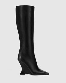 Womens | Adriana Leather Boot | Black