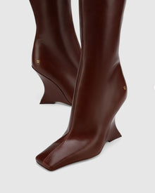 Womens | Adriana Leather Boot | Brown