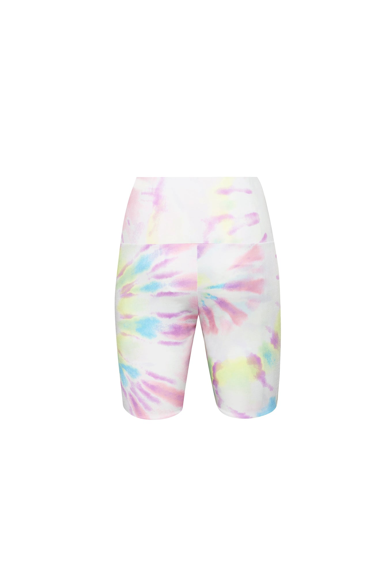 Lawson Biker Short | Blanc Spiral Tie Dye