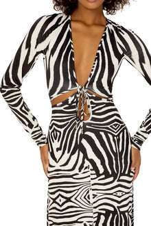 Pania Cutout Dress | Blanc Zebra