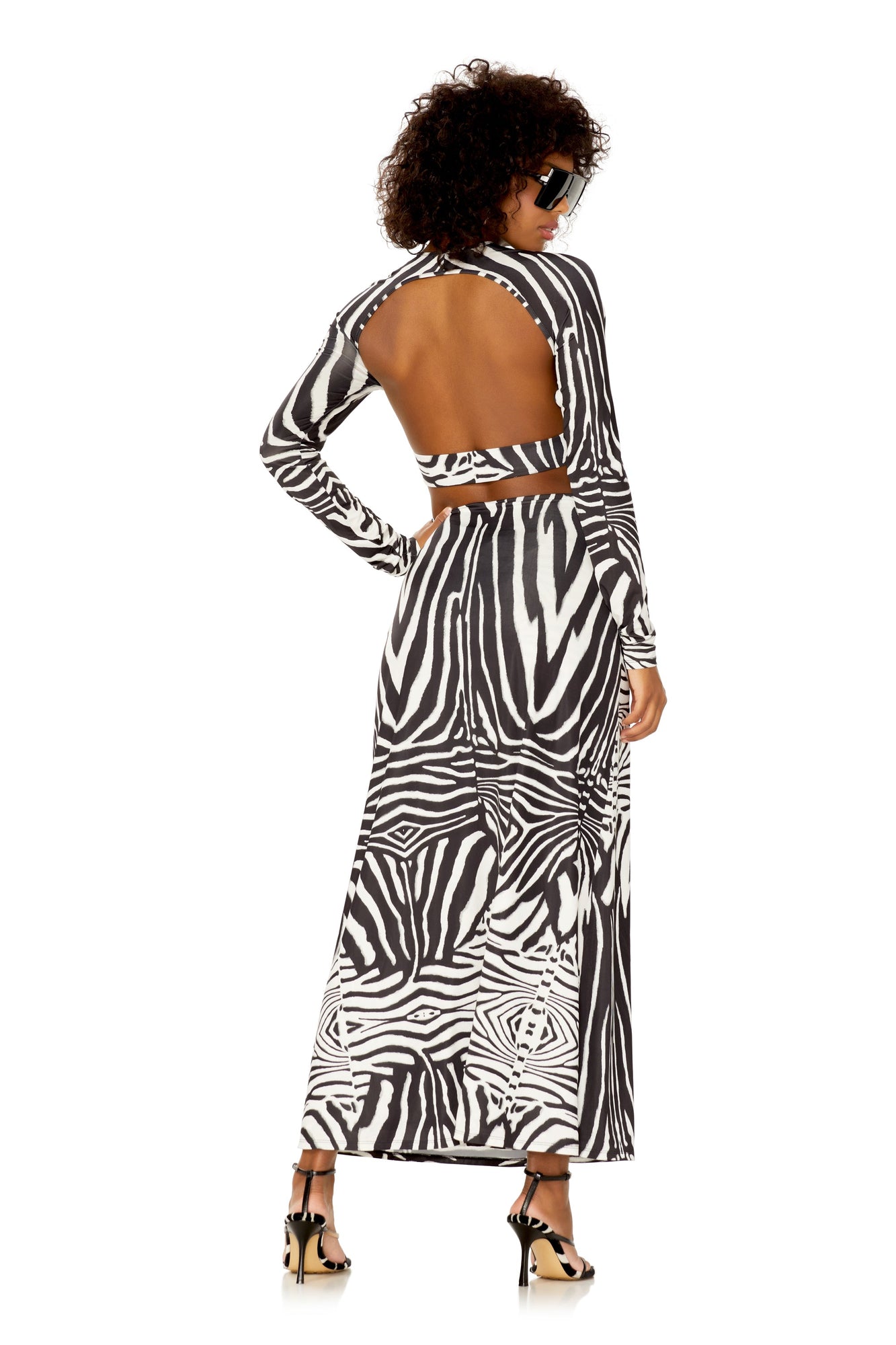 Pania Cutout Dress | Blanc Zebra