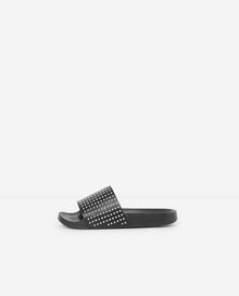 Flat Sandals With Studs | Women | Black