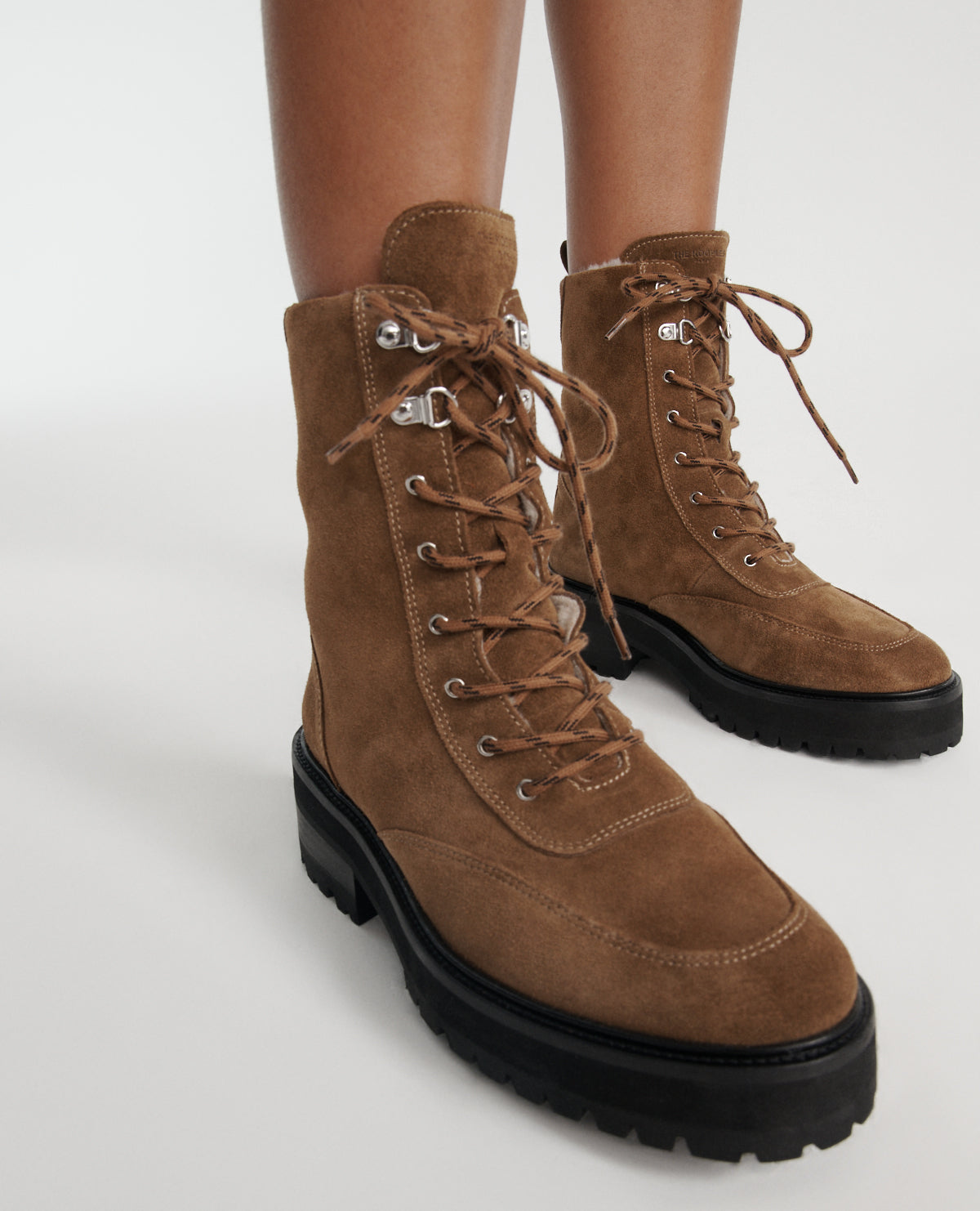 Suede Ankle Boots With Lining | Women | Camel