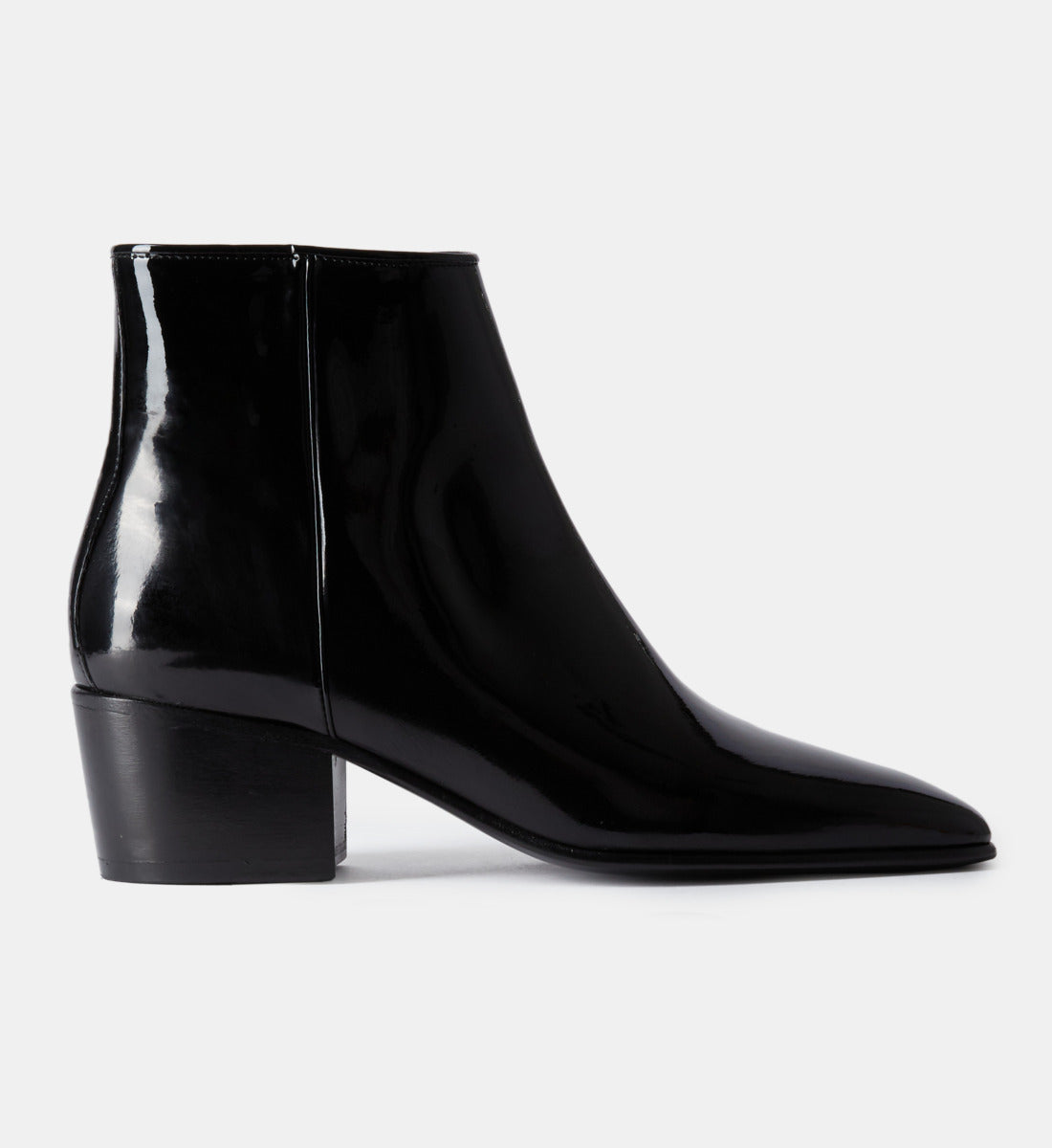 Vinyl Heeled Boots | Women | Black