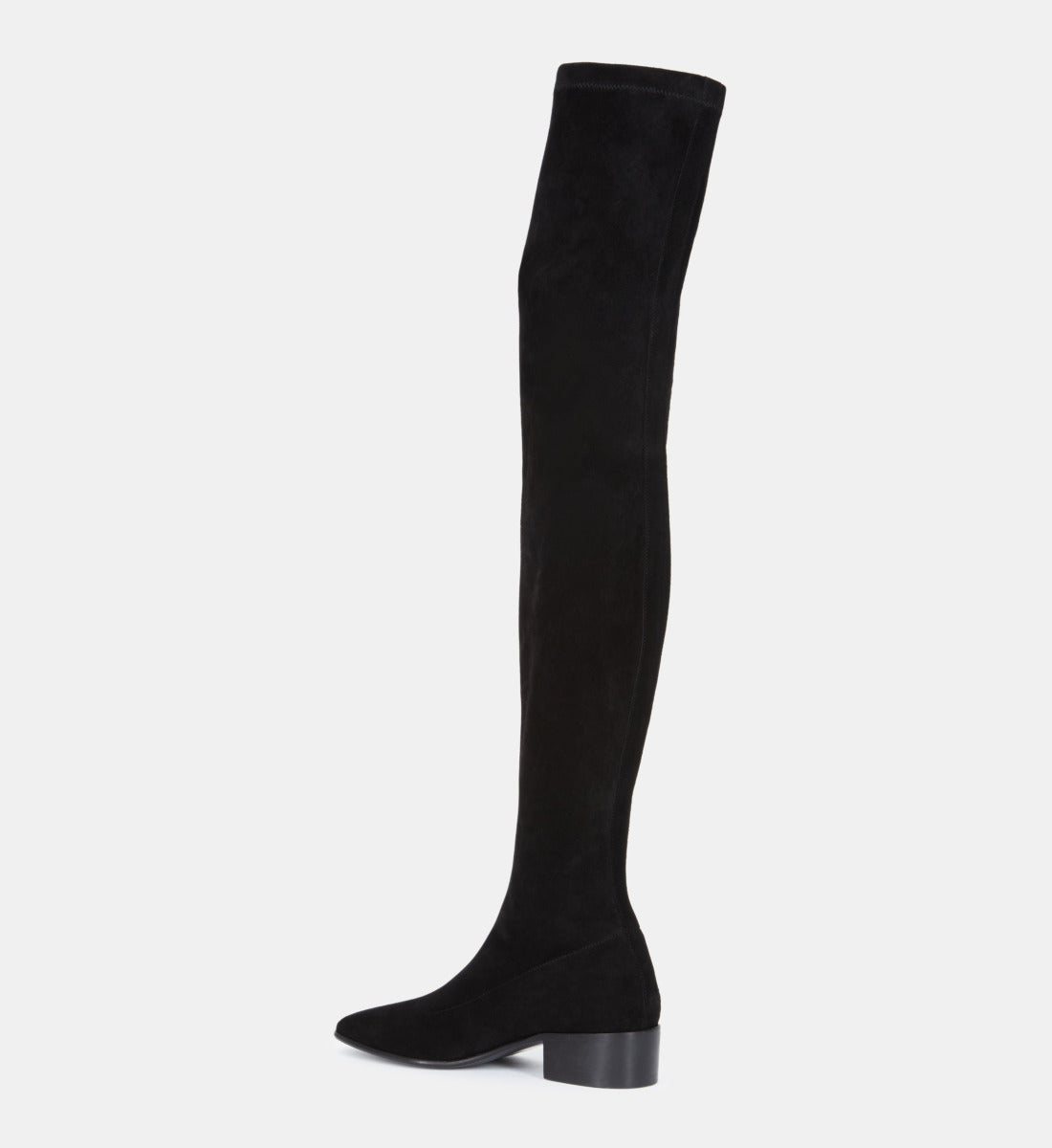 Leather Thigh-High Boots | Women | Black