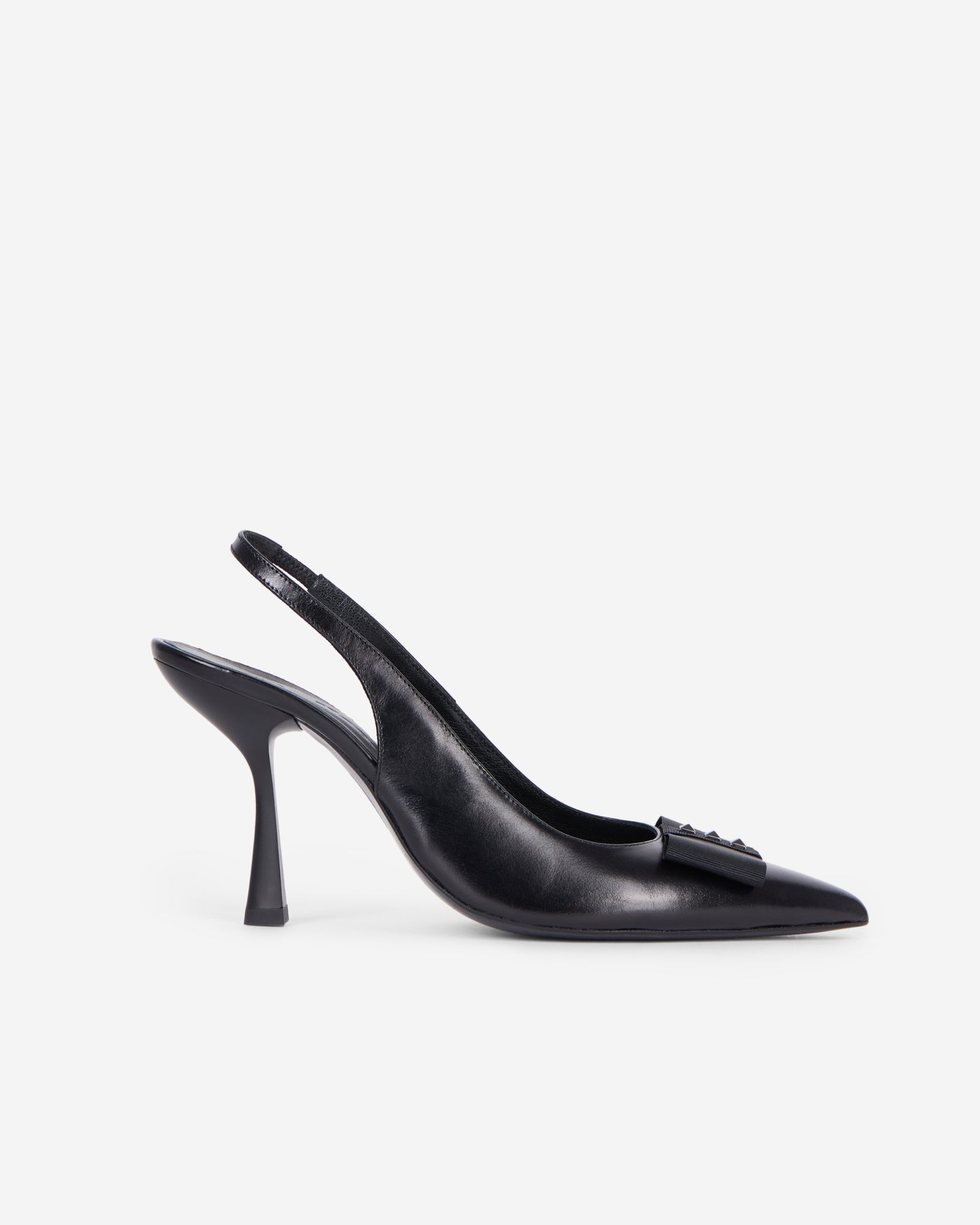 Leather Slingback Pumps | Women | Black