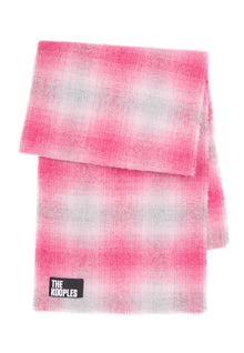 Checked Wool-Blend Scarf | Women | Pink