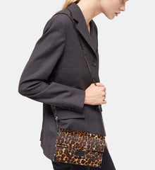 Medium Emily Pouch In Print Leather | Women | Leopard