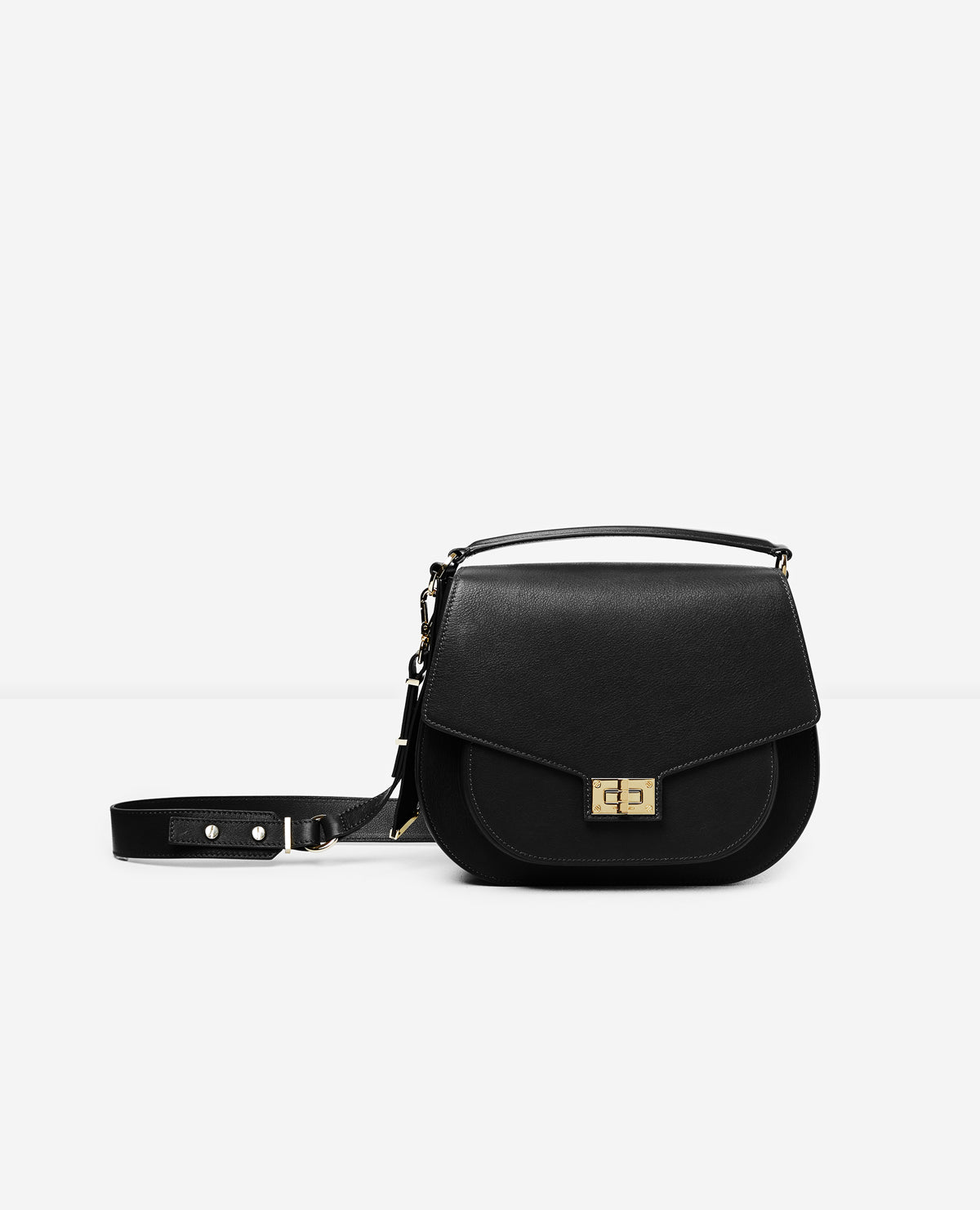 Hobo Maxi Leather Bag In | Women | Black