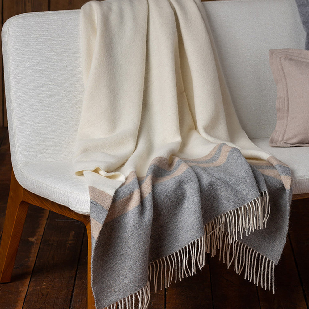 Home | Canyon Throw | Ivory / Light Grey / Beige
