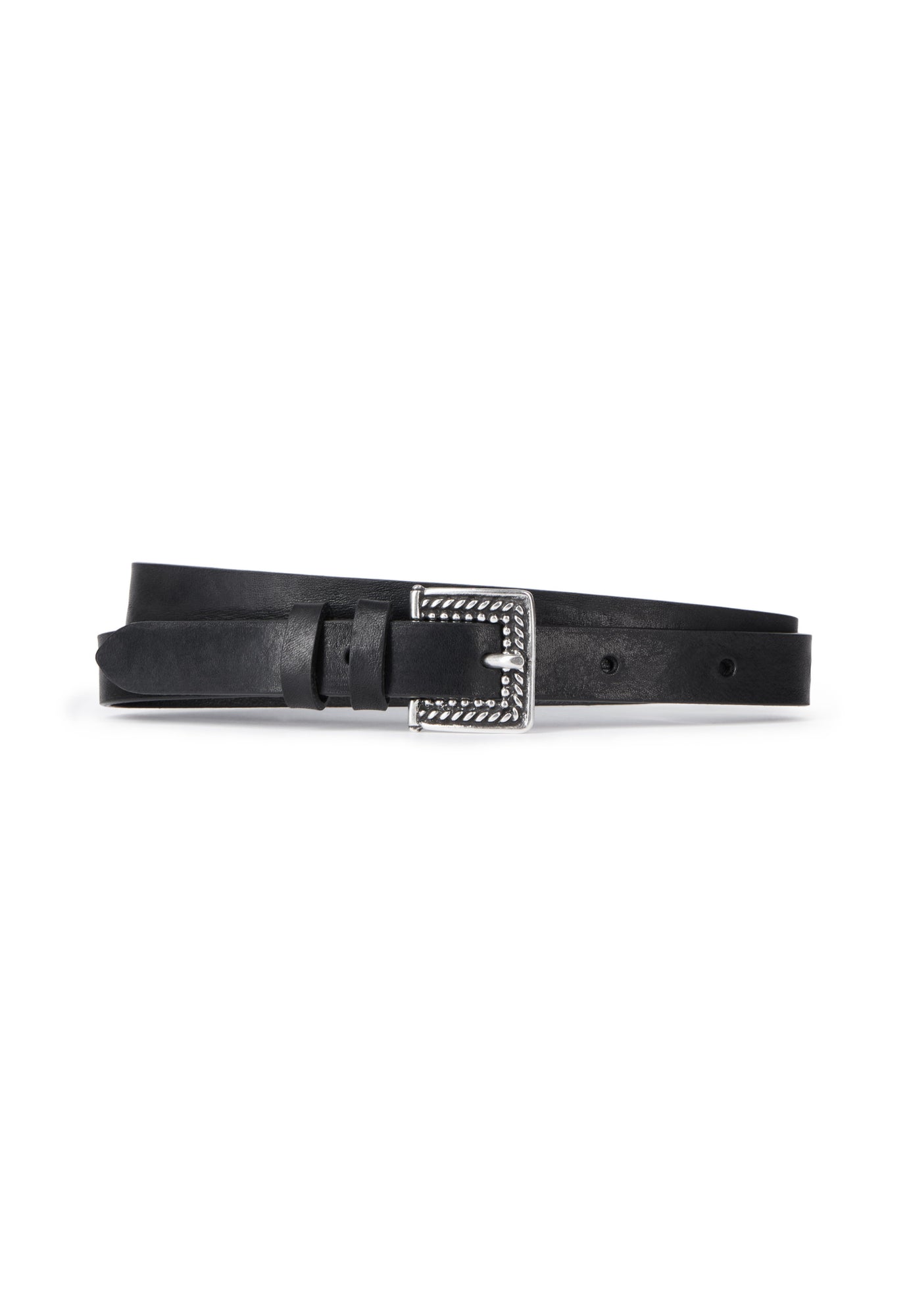 Thin Leather Belt | Women | Black