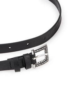 Thin Leather Belt | Women | Black