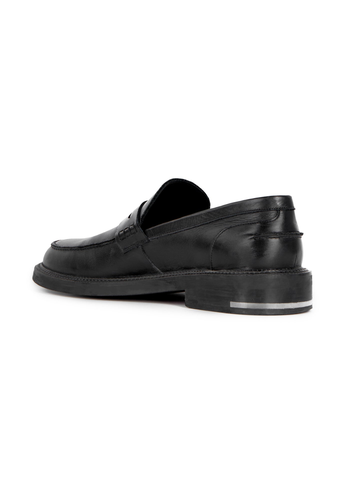 Penny Loafers In Leather | Women | Black