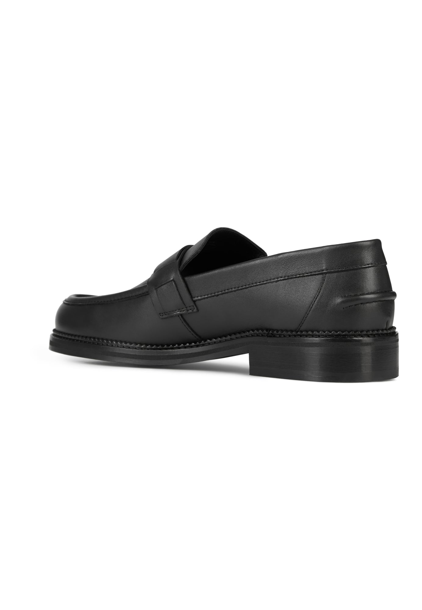 Leather Loafers With Metallic Inserts | Women | Black