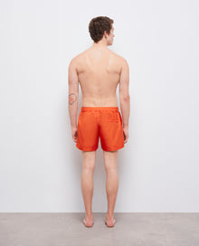 Orange Swim Shorts With Logo | Women | Pumpkin