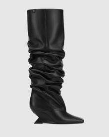 Womens | Allie Leather Boot | Black