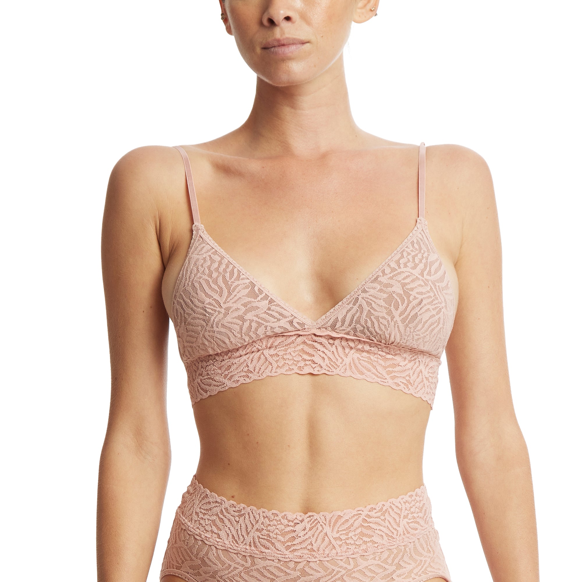 Animal Lace Padded Bralette | Inner Peace (Beige)