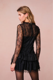 Amberleigh Lace Mini Dress | Black