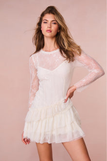 Amberleigh Lace Mini Dress | Ivory