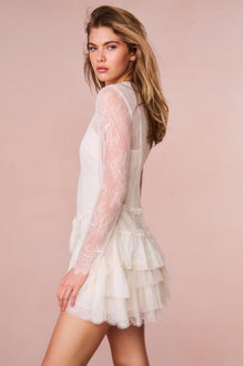 Amberleigh Lace Mini Dress | Ivory