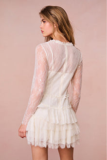 Amberleigh Lace Mini Dress | Ivory
