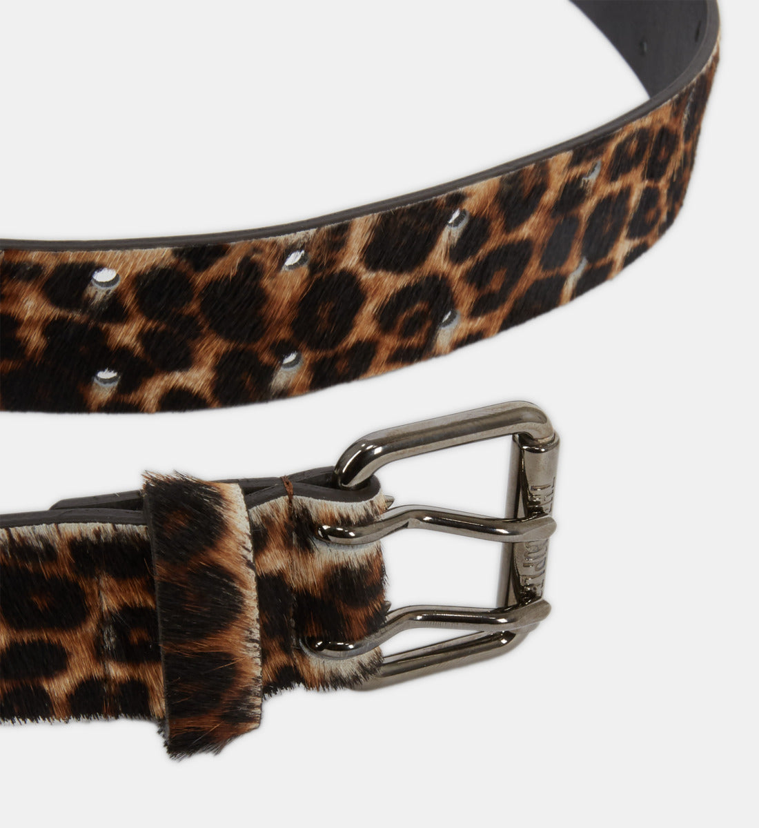 Print Leather Belt | Women | Leopard