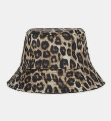 Reversible Bucket Hat With Lining | Women | Black x Leopard