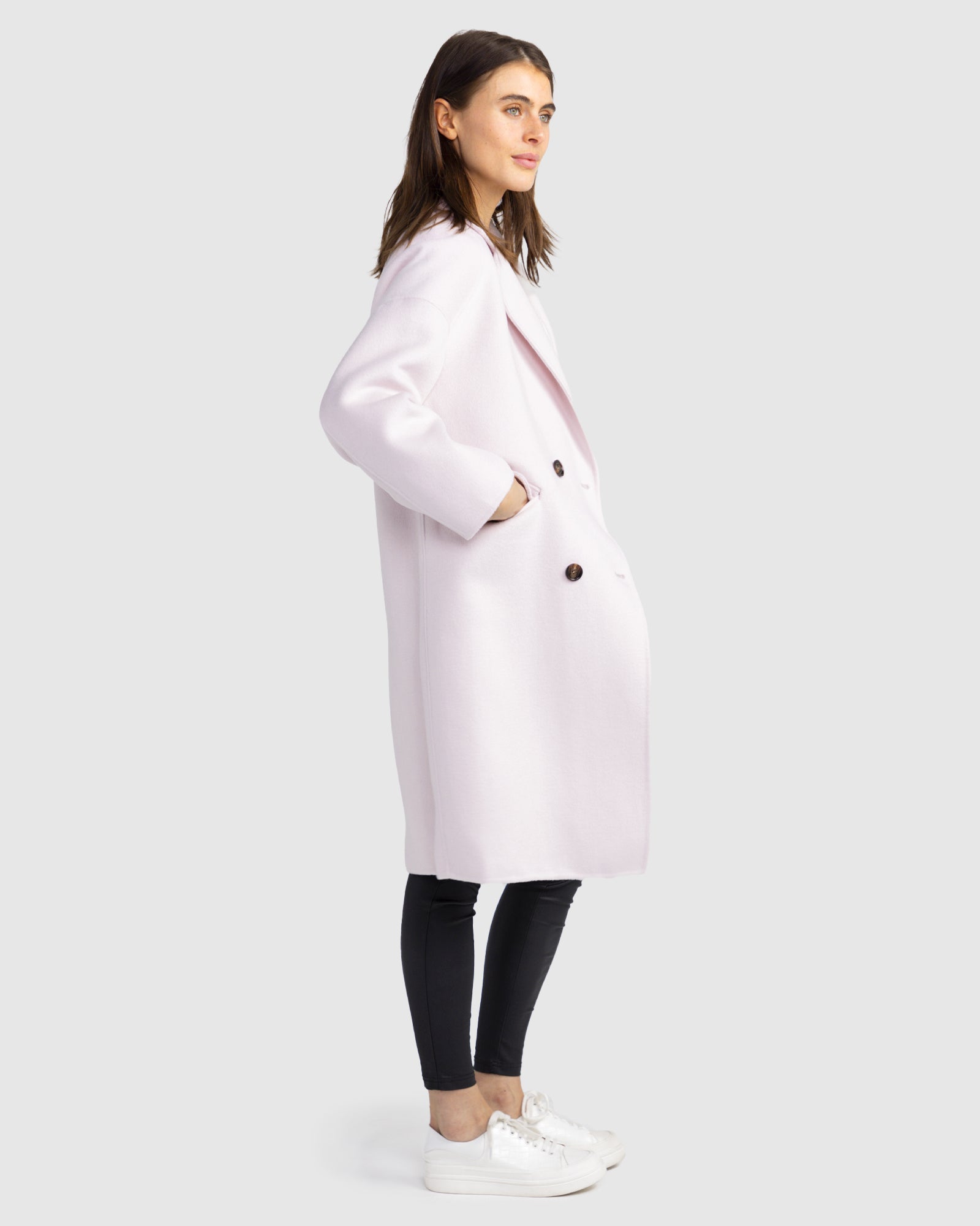 Amnesia Oversized Coat | Women | Pale Pink