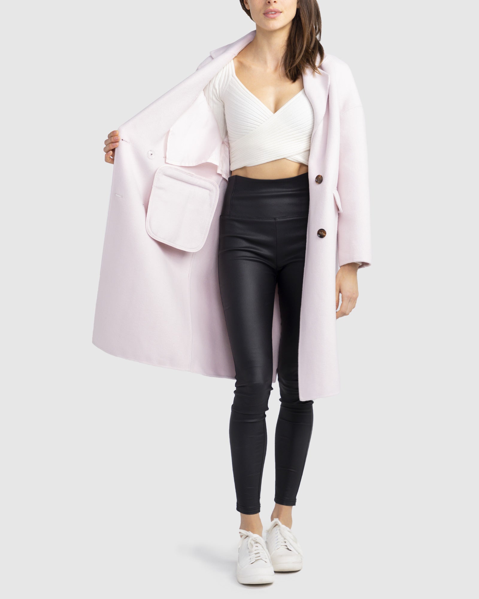 Amnesia Oversized Coat | Women | Pale Pink