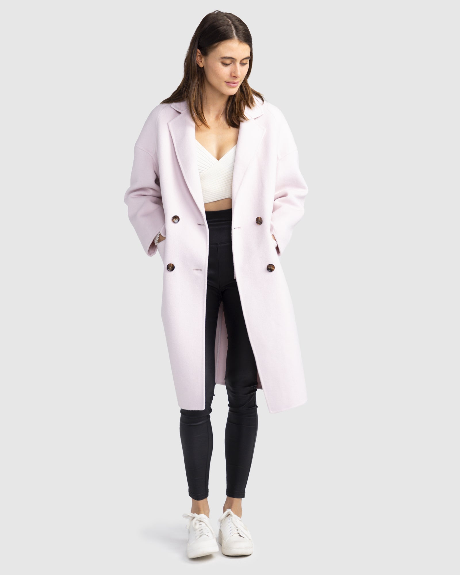 Amnesia Oversized Coat | Women | Pale Pink