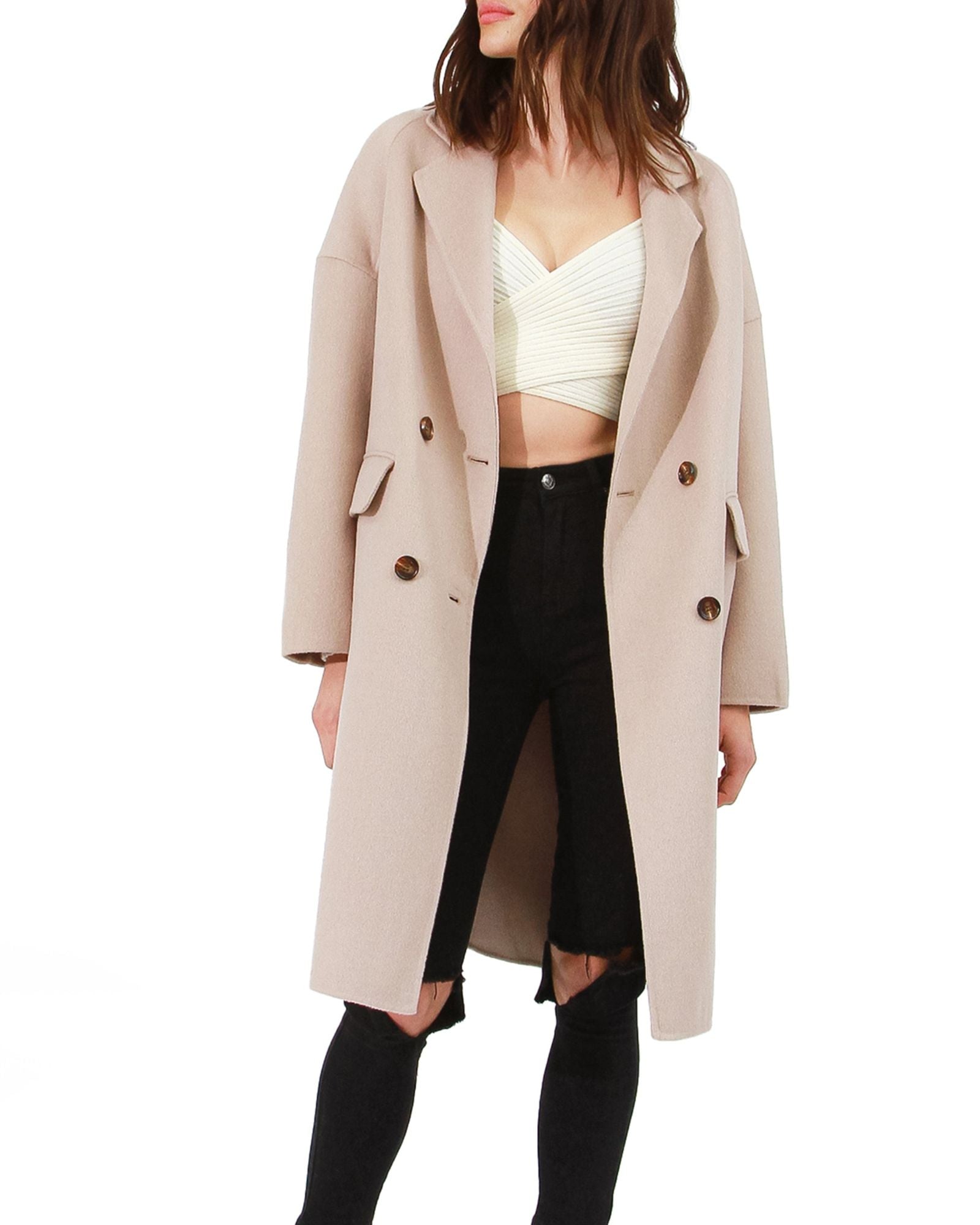 Amnesia Oversized Coat | Women | Sand