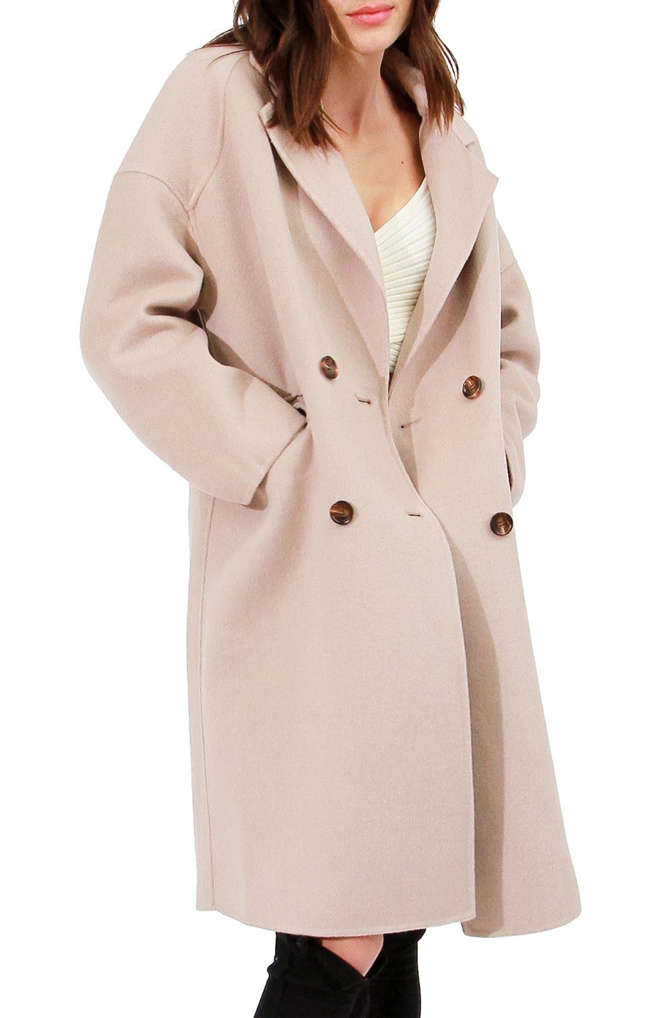 Amnesia Oversized Coat | Women | Sand