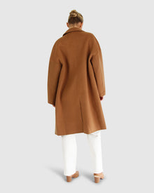 Amnesia Oversized Coat | Women | Brown