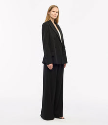 Another Tomorrow Oversized Double Breasted Jacket in Black – Wool Women's Jacket