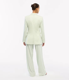 Another Tomorrow Double-Breasted Jacket in Julep – Wool Women's Jacket