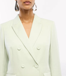 Another Tomorrow Double-Breasted Jacket in Julep – Wool Women's Jacket
