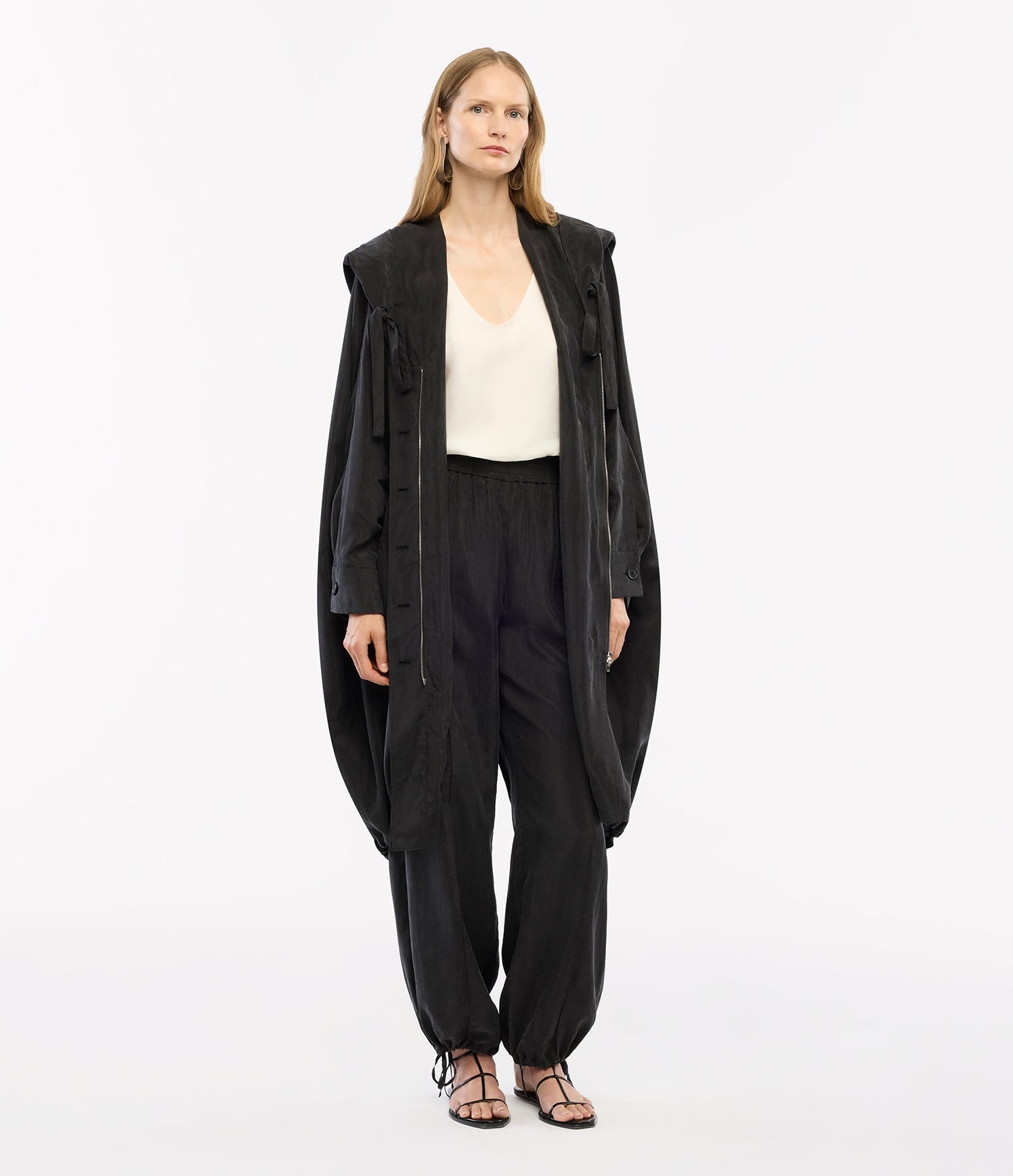 Another Tomorrow Parka in Black – Lyocell Women's Outerwear