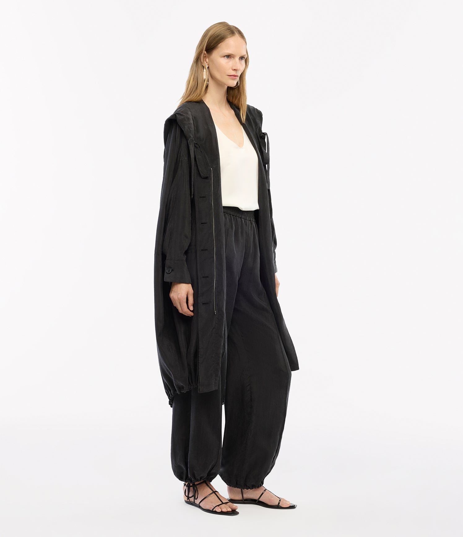 Another Tomorrow Parka in Black – Lyocell Women's Outerwear