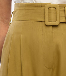Another Tomorrow Tab Trouser in Thyme – Cotton Women's Trousers