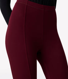 Another Tomorrow Seamed Legging in Aubergine – Jersey Women's Trousers