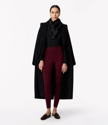 Another Tomorrow Seamed Legging in Aubergine – Jersey Women's Trousers