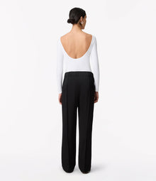 Another Tomorrow Satin Jogger in Black – Satin Women's Trousers