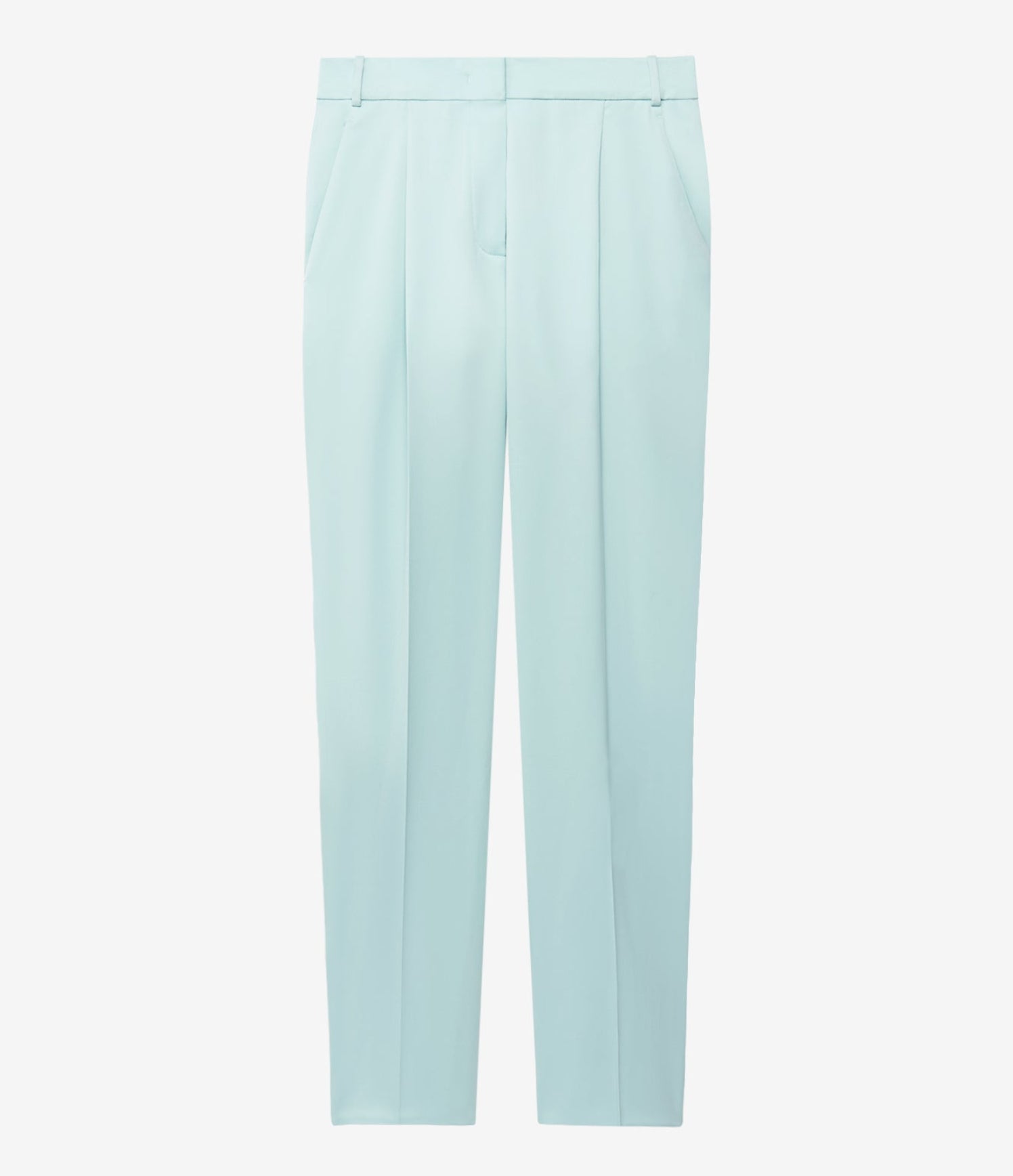 Another Tomorrow Peg Trouser in Mist – Wool Women's Trousers
