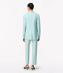 Another Tomorrow Oversized Double Breasted Jacket in Mist – Wool Women's Jacket