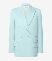 Another Tomorrow Oversized Double Breasted Jacket in Mist – Wool Women's Jacket