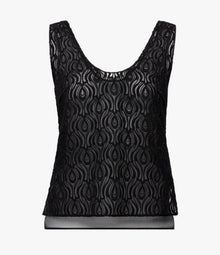 Another Tomorrow Silk Embroidered Top in Black – Silk Women's Top