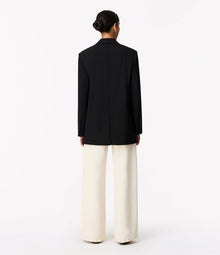 Another Tomorrow Wool Tailored Jacket in Black – Wool Women's Jacket