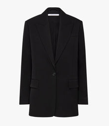 Another Tomorrow Wool Tailored Jacket in Black – Wool Women's Jacket