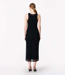 Another Tomorrow Beaded Dress in Indigo – Viscose Women's Dress